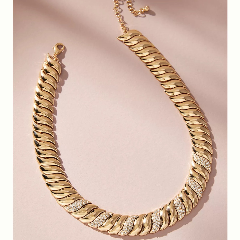 NWT. 80's Sparkle Collar Necklace by Anthropology